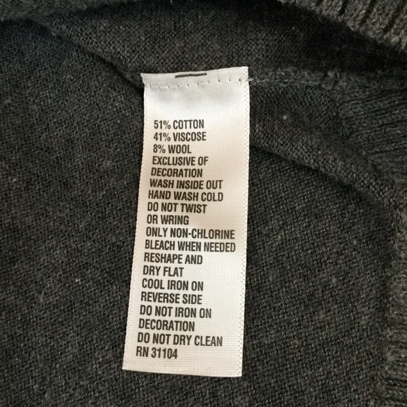 ♦️$10 SALE♦️CROWN & IVY Grey Jeweled Sweater - Picture 5 of 5